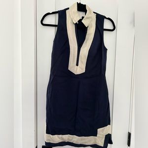 Sail to stable dress size xs navy blue and gold
